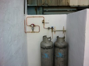 התקנת צנרת גז במפעל ברמלה